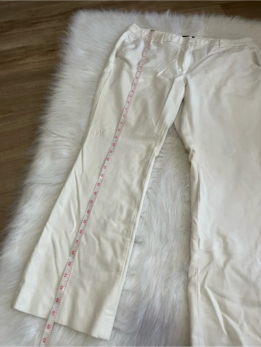 The Boot Cream White Bootcut Dress Pants Trousers - Size 12